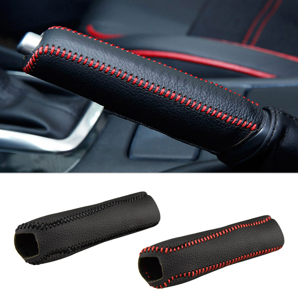 Leather Hand Brake Cover Protective Sleeve for Audis TT B8 A1 A3 A4 B5 B6 B7 A5 A6 C5 C6 C7 A7 A8 D3 D4 Q3 42 Q5 8U Q7 4L